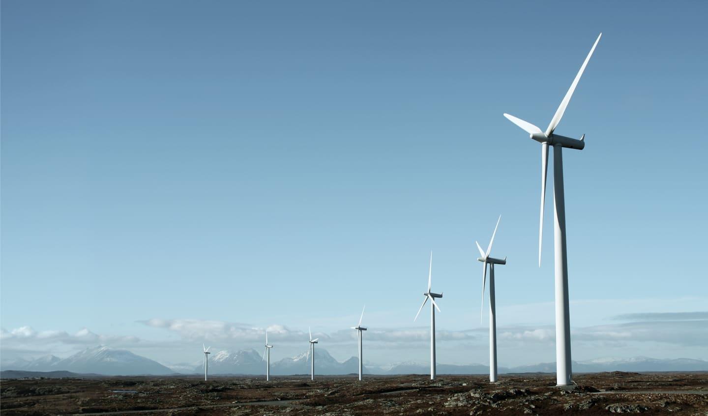 Turbines under construction
