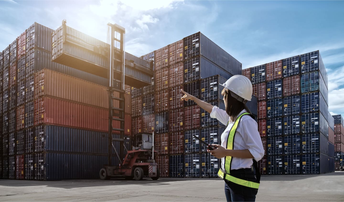 A container yard